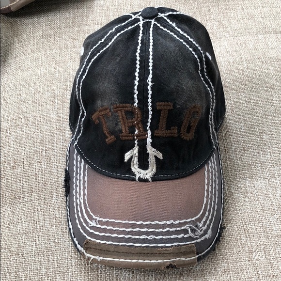 black true religion hat